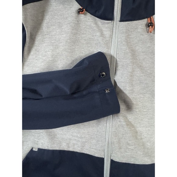 Save The Duck USA FEBA HOODED JACKET Navy Blue/Light Grey‎ Large Euc W/ Bag - Picture 4 of 13